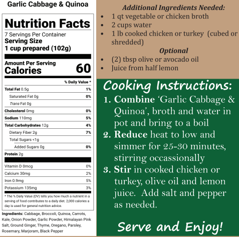 Garlic Cabbage & Quinoa
