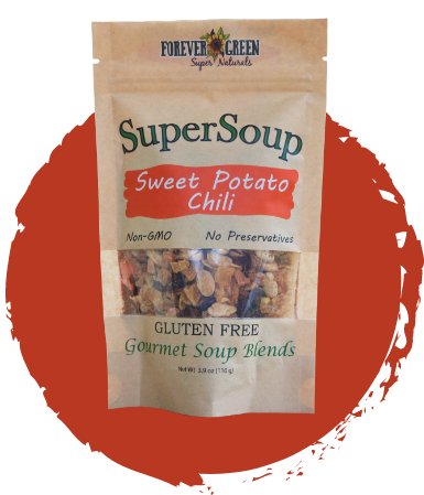 Immune-boosting gluten-free dairy-free Sweet Potato Chili with antioxidant-rich sweet potatoes, beans, and warming spices for healthy comfort food

